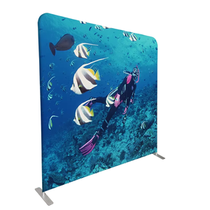 2025 mô hình mới nhất 8ft 10ft 20ft triển lãm Backdrop triển lãm thương mại hiển thị Booth Stretch biểu ngữ đứng căng thẳng vải hiển thị đứng - Product Image 3