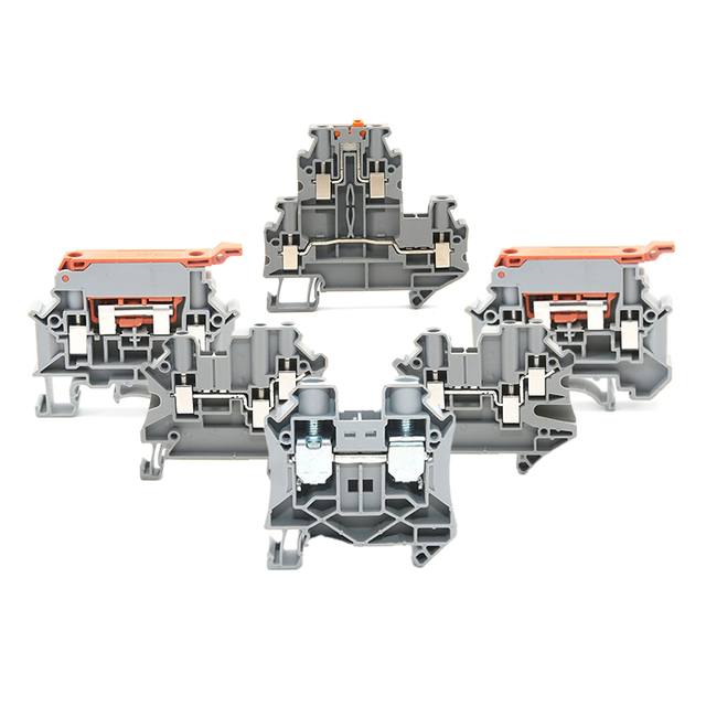 High Current test Wire Electric Connectors Feed Through Top Contact Terminal Block