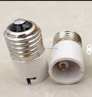 Convertisseur de douille de lampe LED E27 B22, adaptateur de douille à vis en plastique blanc/noir, bases de lampe halogène, 3A 220V, économie d'énergie
