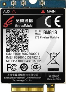 บรอดโมบี BM818 LTE โมดูลไร้สาย PCIe การ์ดบรอดแบนด์มือถือ 4G ภายในสำหรับแล็ปท็อป - Product Image 4
