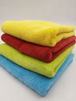 Serviette en Microfibre de nettoyage de voiture, produit d'allemagne, taille personnalisée, emballage jaune, 800gsm, 100%, chine