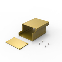 Boîte de boîtier en aluminium anodisé d'usinage CNC Boîtiers d'instruments électroniques en métal Boîtier PCB Boîte à rail Din