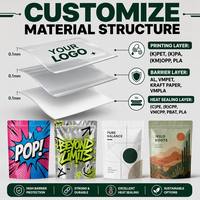 Pochette Mylar autoportante style graffiti urbain, imprimée sur mesure, culture urbaine, 1/8 oz 1 oz, emballage anti-odeur pour fleurs et herbes séchées