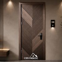 Porta Interna in Legno Prefinita e Insonorizzata su Misura, Porta Moderna Liscia per Magazzini, Uffici, Appartamenti, Hotel e Progetti
