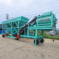 Rifornimento della fabbrica YHZS120 Mobile cementificio JS2000 miscelatore 120 metri cubi all'ora facile da usare affidabile pompa Per Silo polvere