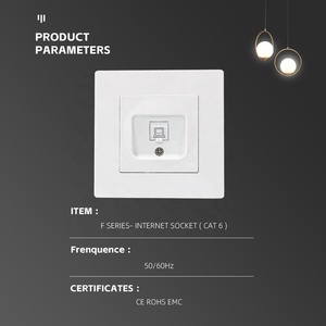Hoogwaardige Europese standaard 86-formaat computer <span class=keywords><strong>internet</strong></span>-aansluiting Cat 6 <span class=keywords><strong>internet</strong></span> wandcontactdoos LAN-aansluiting - Product Image 2