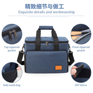 Picnic Bag Oxford Cloth Insulated Large Capacity Handheld Crossbody Outdoor Cooler Bag - Product Image 4