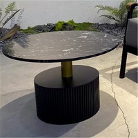 Ensemble de meubles de jardin en aluminium pour terrasse, canapé extérieur résistant à la pluie et au soleil, table basse en alliage d'aluminium