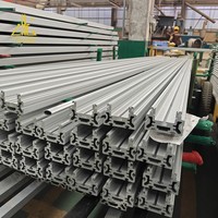 Profilé en aluminium anodisé sur mesure OEM ODM, section en aluminium extrudé avec finition d'anodisation par perçage, fraisage et découpe CNC