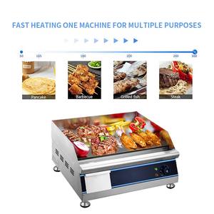 Idéal Restauration Restaurant <span class=keywords><strong>Professionnel</strong></span> Plaques Industrielles et Gril Plaques Comptoir Commercial Bbq Plaque Électrique - Product Image 4