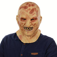 Nicro-masque intégral Horrible, masque de fête d'horreur, tête de terreur, couvre-chef, masque Grimace, masque de Zombie brûlé, masque moche et désagréable