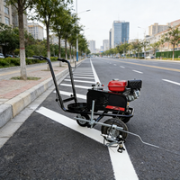 Machine de marquage routier sans air neuve, machine à peinture pour lignes de stationnement avec laser