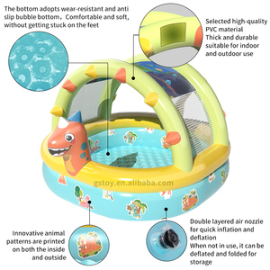 <span class=keywords><strong>สระ</strong></span>น้ำเป่าลมรูป<span class=keywords><strong>ไดโนเสาร์</strong></span>สำหรับเด็กสระน้ำเป่าลมพร้อมหลังคาสำหรับงานปาร์ตี้ของเล่นในฤดูร้อนความสนุกสนานริมชายหาด - Product Image 4