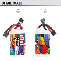 CODDAR RC LiPo Batterie 4S 1100MAH 14.8V 140C XT60 FPV Avion Quads QuadCopter Hélicoptère MultiCopter Freestyle Drone UAV