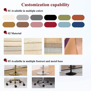 Modern Commercial Furnitures Swivel Leather <strong>Bar</strong> Stool <strong>Breakfast</strong> Counter Adjustable Brown Leather <strong>bar</strong> Stools Adjustable <strong>Height</strong> - Product Image 6