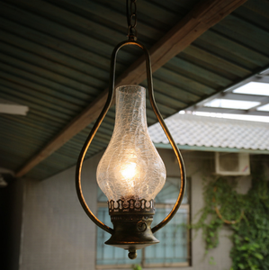 Lampes suspendues électriques en <span class=keywords><strong>mini</strong></span> verre, style campagnard américain, décoration antique, éclairage à l'huile pour restaurant - Product Image 1