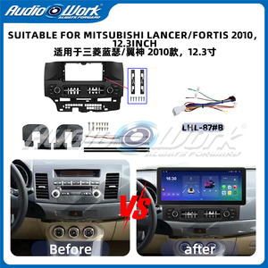 <strong>Mitsubishi</strong> Lancer Fortis 2010 12.3 Inch Android Screen Fascia Frame, Dash Kit Car Radio Frame Dashboard <strong>Accessories</strong> - Product Image 2