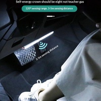 Lumière LED à détecteur de mouvement pour coffre de voiture, sans fil, sans câblage requis, éclairage automatique à l'ouverture de la porte, éclairage ambiant intérieur 2W