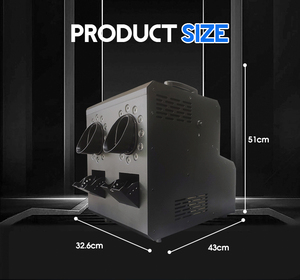 Mesin Gelembung Asap Es Kering LED RGB 2000W dengan Kontrol Jarak Jauh DMX dan 2 Perangkat Mata, Manual untuk Efek Asap Pernikahan - Product Image 1