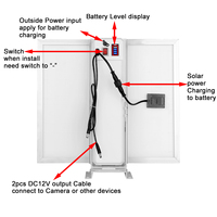Caméra solaire IP Wi-Fi sans fil 4K PTZ mini 30W 10AH, comparaison Ezviz, fonctionne 2-3 jours sous la pluie