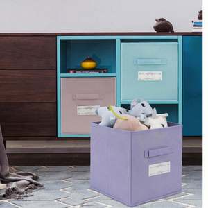 Boîte de rangement en tissu en gros, boîte de rangement pour armoire, boîte de rangement pour la maison avec couvercle mobile - Product Image 6