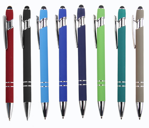 <span class=keywords><strong>Penna</strong></span> a sfera promozionale in metallo gommato <span class=keywords><strong>con</strong></span> copertina morbida <span class=keywords><strong>penna</strong></span> <span class=keywords><strong>con</strong></span> Logo stilo Touch in alluminio <span class=keywords><strong>con</strong></span> <span class=keywords><strong>nome</strong></span> inciso personalizzato - Product Image 2