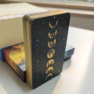 Fabrication sur demande OEM <span class=keywords><strong>de</strong></span> jeux <span class=keywords><strong>de</strong></span> <span class=keywords><strong>cartes</strong></span> <span class=keywords><strong>de</strong></span> tarot originaux personnalisés, 78 <span class=keywords><strong>cartes</strong></span> à jouer en papier d'art avec logo imprimé, emballage personnalisé, fabricant <span class=keywords><strong>de</strong></span> <span class=keywords><strong>cartes</strong></span> <span class=keywords><strong>de</strong></span> tarot - Product Image 4