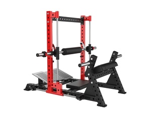 Macchina 3D per Hip Thrust a Carico a Piastre, Commerciale, Regolabile su Più Assi, per Allenamento di Forza, Fitness, in Acciaio, Sicura per Gambe, Schiena e Petto - Product Image 3