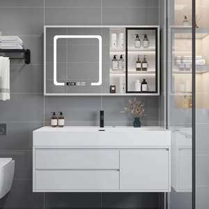 <strong>Bathroom</strong> Vanity Cabinet with Mirror and Sink Combo <strong>Ready</strong> to Install - Product Image 2
