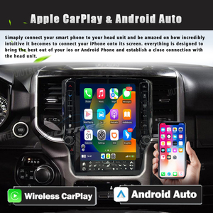 เครื่องเล่นมัลติมีเดียในรถยนต์ระบบ Android 13 ขนาด 128G สำหรับ Dodge RAM 1500 ปี 2019-2024 พร้อมจอภาพแนวตั้ง รองรับ Carplay ระบบนำทาง GPS และชุดควบคุมหลัก - Product Image 3
