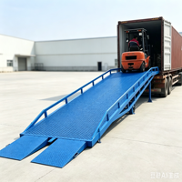 Plateforme de chargement mobile pour conteneurs 10t, rampe de déchargement de conteneurs par chariot élévateur, acier au carbone, mécanique