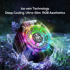 MEMO CX10 Nuevo Diseño Tres Estilos RGB <span class=keywords><strong>LED</strong></span> Pantalla de Temperatura Magnética y con Clip Enfriador de Teléfono Ventilador de Refrigeración Móvil para Juegos - Product Image 2