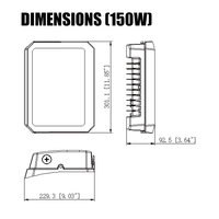 Reflector LED de Aluminio para Exteriores, IP65, SMD, Alta Luminosidad, Impermeable, Sensor Amplio, CRI 80, 160lm/W, para Patio, Venta al Por Mayor