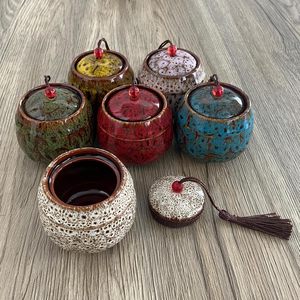 Mini Urne in Ceramica per Ceneri di Animali Domestici, Decorative Commemorative, Ricordi di Cremazione, per Funerali Personali - Product Image 5