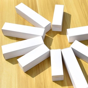Cosméticos en blanco Tarjeta blanca pura caja de papel producto de maquillaje general embalaje caja blanca embalaje cajas negras blancas sin impresión - Product Image 3