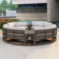 Outdoor-Sofa-Kombination im Nordeuropäischen Design Gartenmöbel-Sets aus Aluminiumlegierung Wasserdicht Sonnenschutz Outdoor-Möbel für den Innenhof