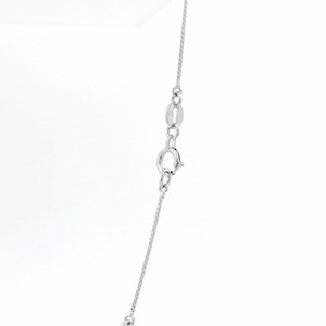 Cute Square <b>Box</b> Shaped White Pt950 Fine Thin Pendant Necklace For Girls <b>Sweet</b> Minimalist Platinum Jewelry - Product Image 3