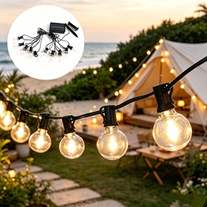 Luci Decorative a LED G40 ST38 Edison Bubble S14, Lampada a Cherosene Impermeabile IP65 per Matrimoni e Feste all'Aperto - Product Image 1