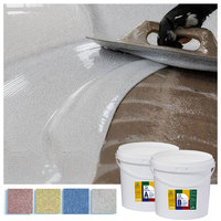 Peinture Époxy Colorée au Sable Auto-Lissante 100% Solide Personnalisée en Usine pour Sols en Béton