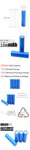 <span class=keywords><strong>18650</strong></span> 배터리 3.2V 3200mAh <span class=keywords><strong>3350mAh</strong></span> 3400mAh 5C 플랫 탑 원통형 배터리 셀 - Product Image 6