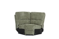 Canapé d'angle inclinable manuel en tissu intelligent, sectionnel en forme de L, pour salon, personnalisable en usine OEM