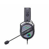 Headset Gaming Pro Desain Keren Surround Sound Kabel Pilot Gamer S6 Mikrofon Peredam Kebisingan Lampu RGB Olahraga Tahan Air IPX4