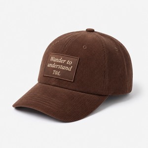 Wholesale Custom Logo Woven Patch 6 Panel Corduroy Adjustable Snapback Cap Luxury <b>Flat</b> Brim Fabric <b>Hat</b> Manufacturer - Product Image 1