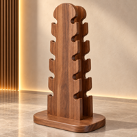 Ensemble d'haltères en bois de luxe 1-10 kg, 20 pièces avec support de rangement vertical, logo personnalisé, poids pour la musculation à domicile