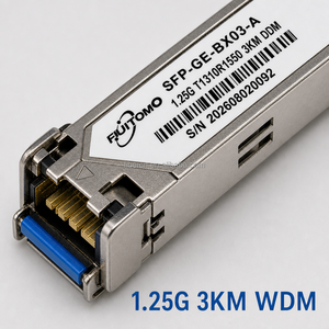 โมดูล SFP คุณภาพสูง FUJITOMO 1.25G 3KM WDM SC LC Simplex 1310R 1550R DDM สำหรับศูนย์ข้อมูล FTTH - Product Image 1