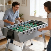 Table de baby-foot miniature en bois pour toute la famille, compacte et peu encombrante, idéale pour les petits espaces de vie