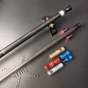 <strong>Customized</strong> JianYing SW 1580 Carbon Fiber 2-Piece <strong>Pool</strong> <strong>Cue</strong> Shaft <strong>Cue</strong> Stick-Center Joint Light Weight Durable Nine-ball Ball Arm - Product Image 2