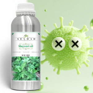 Aceites esenciales de Artemisa, uso de piel pura orgánica, suministro OEM para hacer bacteriostatos - Product Image 1