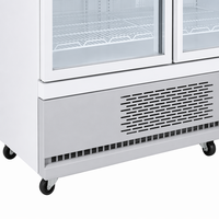 Réfrigérateur commercial à 3 portes avec refroidissement par air, grande capacité, pour jus et eau, supermarché, LED, dégivrage automatique, R290
