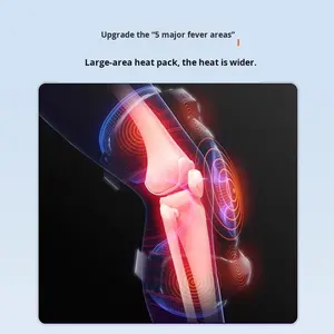 Medico gentiluomo JKAH-1G elettrico terapia di riscaldamento del ginocchio massaggiatore con controllo di temporizzazione impacco caldo/freddo per alleviare il dolore articolare - Product Image 4